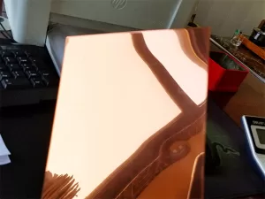 Lamina de aluminio espejo