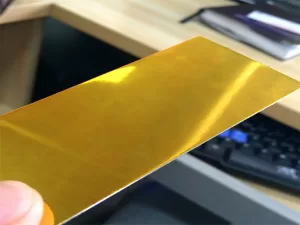 Lamina de aluminio espejo