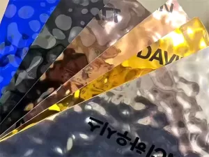 Lamina de aluminio estuco