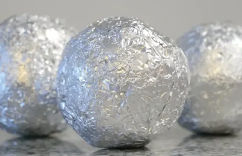 Papel de aluminio en la secadora