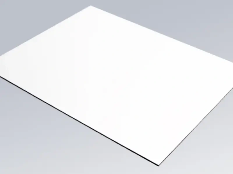 Lámina de Aluminio Blanca