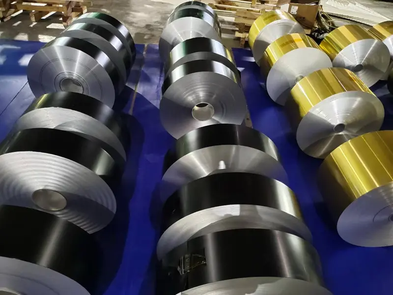 Aluminio color oro para decoración