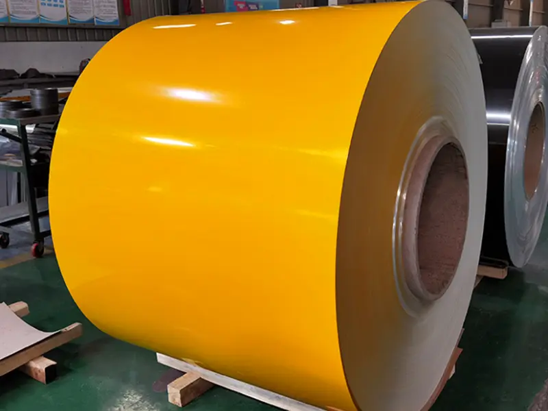 Superficie de lámina de aluminio pintada