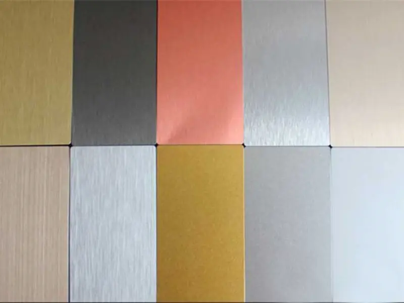 Panel arquitectónico de aluminio anodizado bronce para fachadas