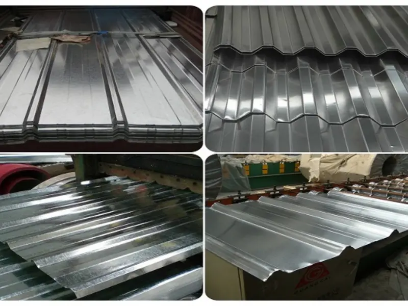 Paneles de aluminio corrugado para techos