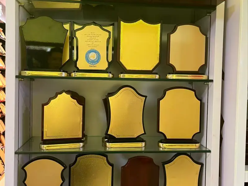 aluminio para sublimación en color oro perlado